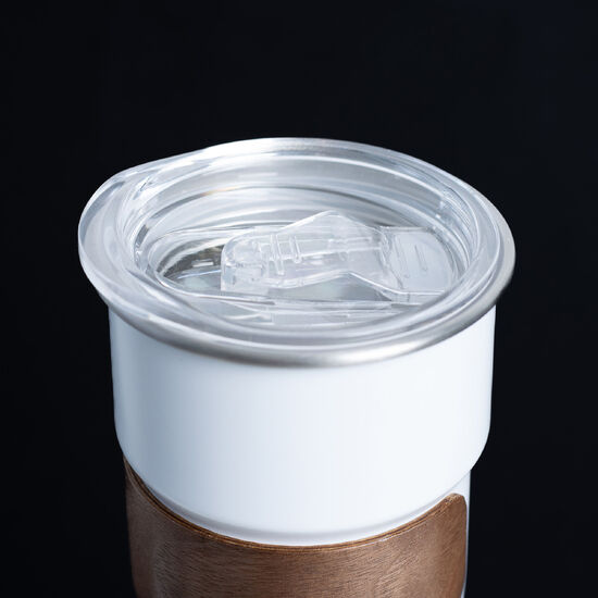 Termokubek Julia ze stali nierdzewnej, biały