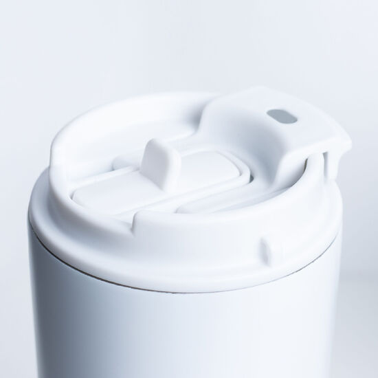 Termokubek Victoria ze stali nierdzewnej, biały