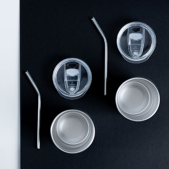 Termokubek Julia ze stali nierdzewnej, biały